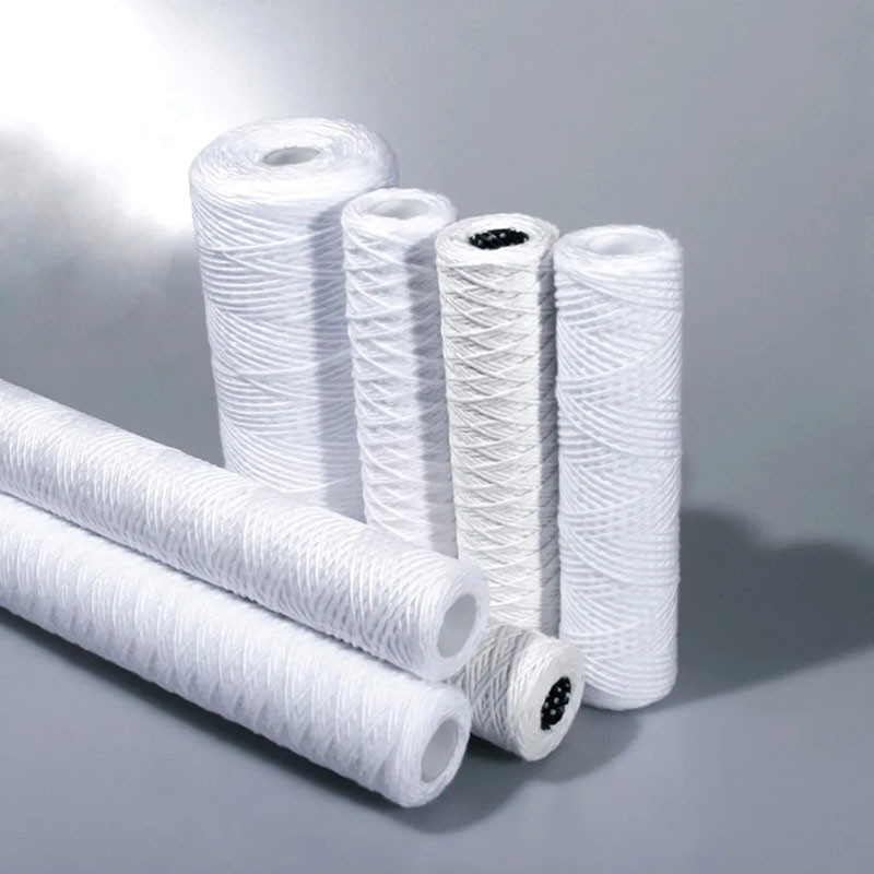 Kích thước tùy chỉnh chất lượng cao sợi vết thương bộ lọc phần tử cho các máy lọc nước khác nhau